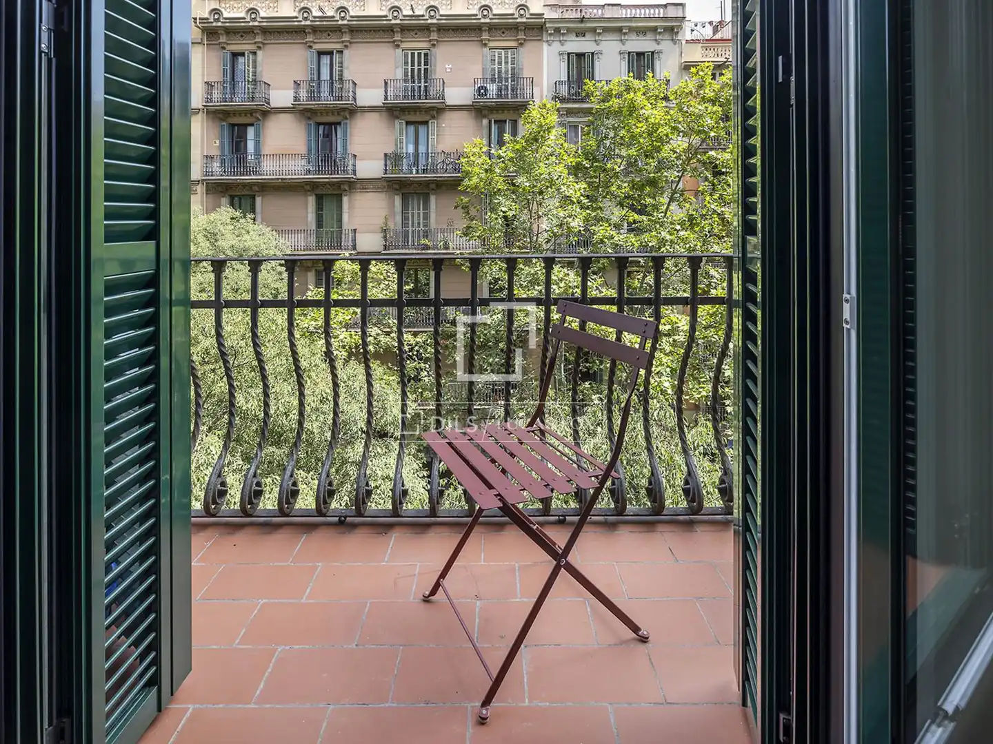 Terraza de Piso de alquiler en Barcelona con Aire acondicionado, Calefacción y Amueblado