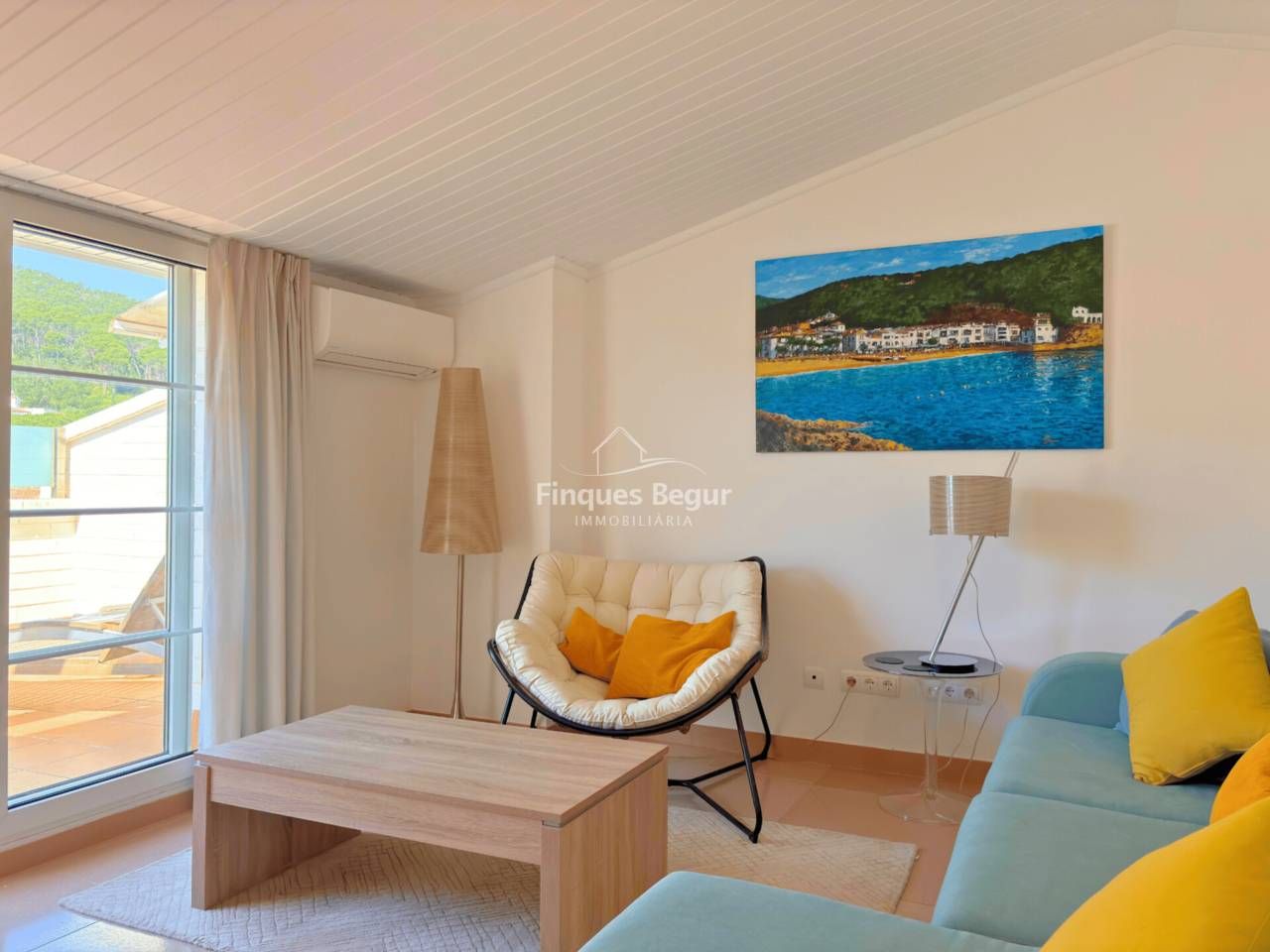 Living room of House or chalet for sale in Palafrugell  with Air Conditioner, Terrace and Furnished