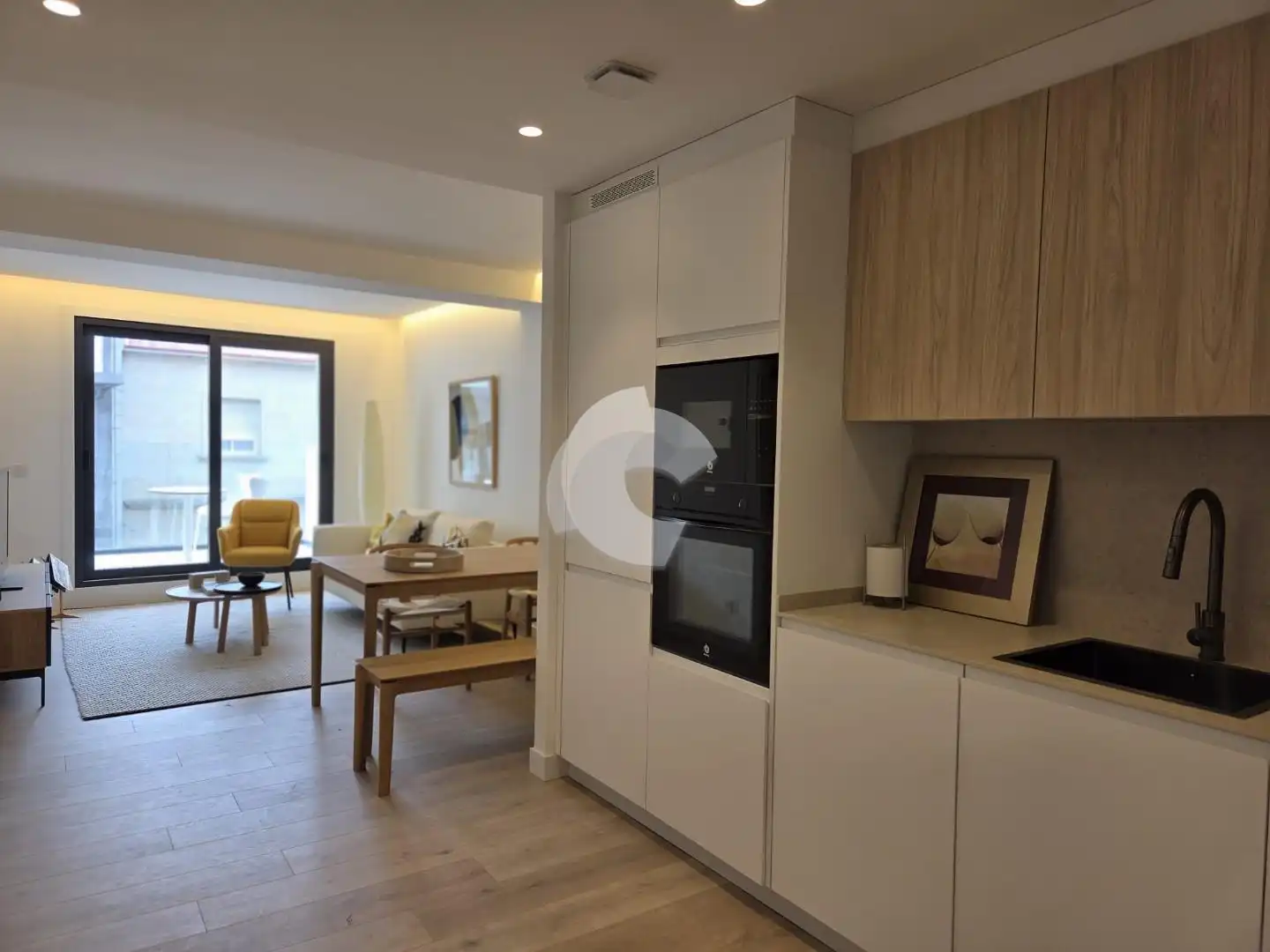 Kitchen of Flat for sale in Vigo   with Heating and Storage room