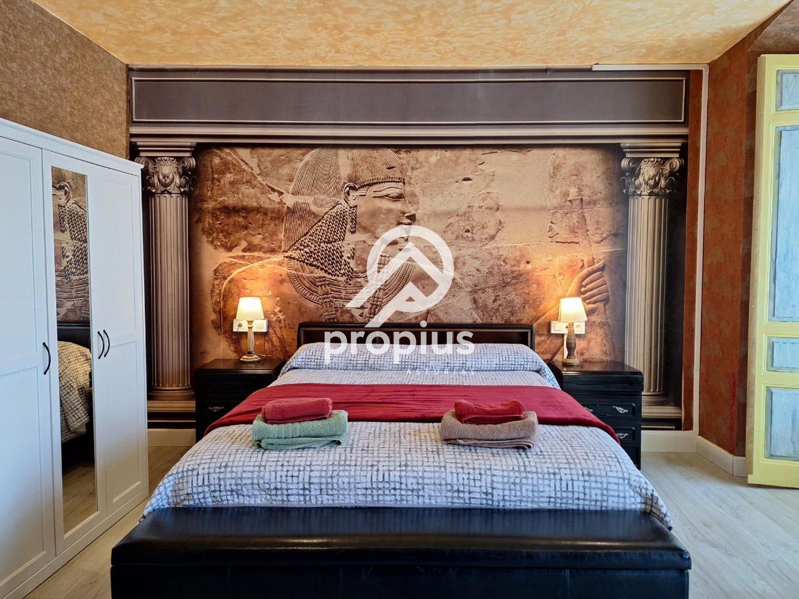 Bedroom of Flat for sale in Llanes  with Heating, Parquet flooring and Terrace