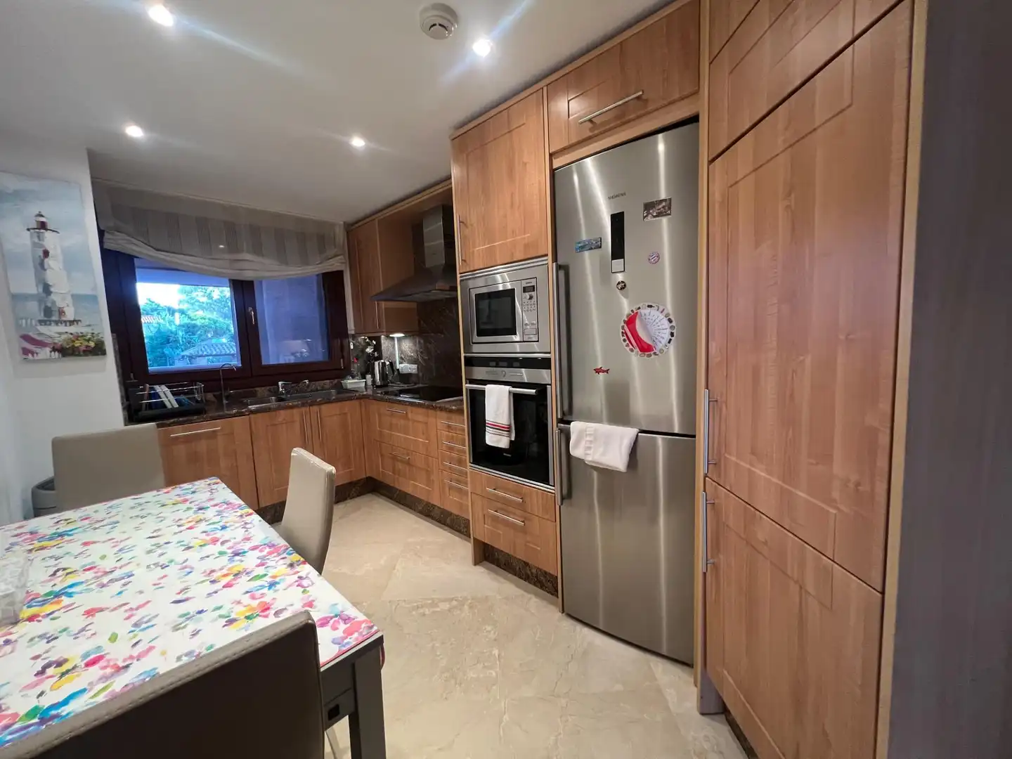 Kitchen of Flat for sale in Estepona  with Air Conditioner, Private garden and Terrace