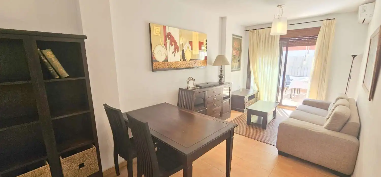 Dining room of Attic for rent in Vélez-Málaga  with Air Conditioner, Terrace and Furnished