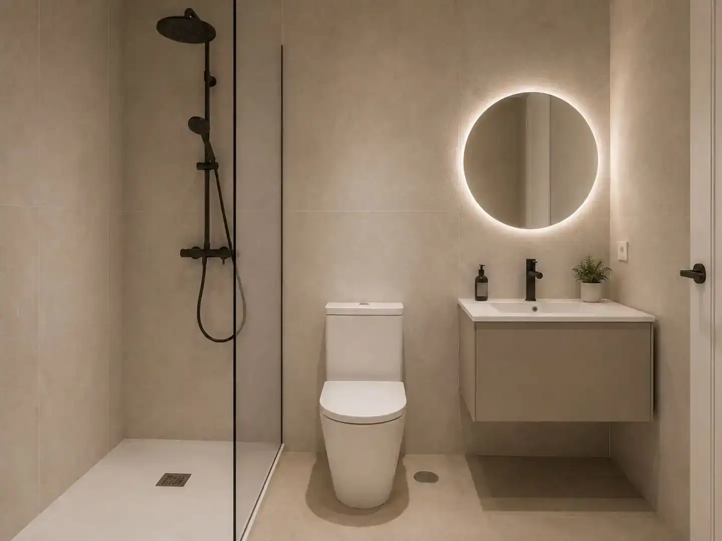Badezimmer von Wohnung zur Miete in Granada mit Klimaanlage und Möbliert
