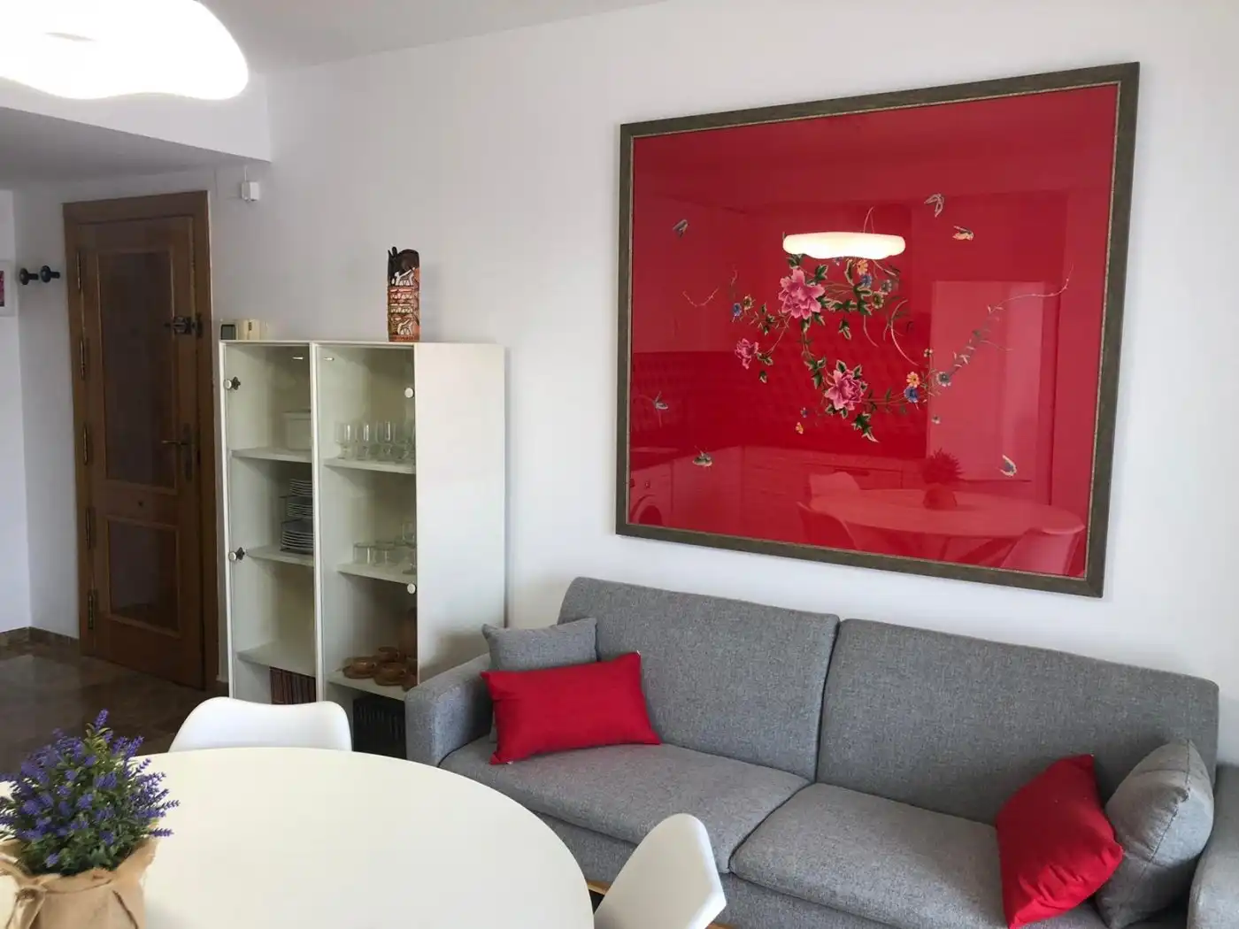 Sala de estar de Ático de alquiler en Valencia con Aire acondicionado, Calefacción y Terraza