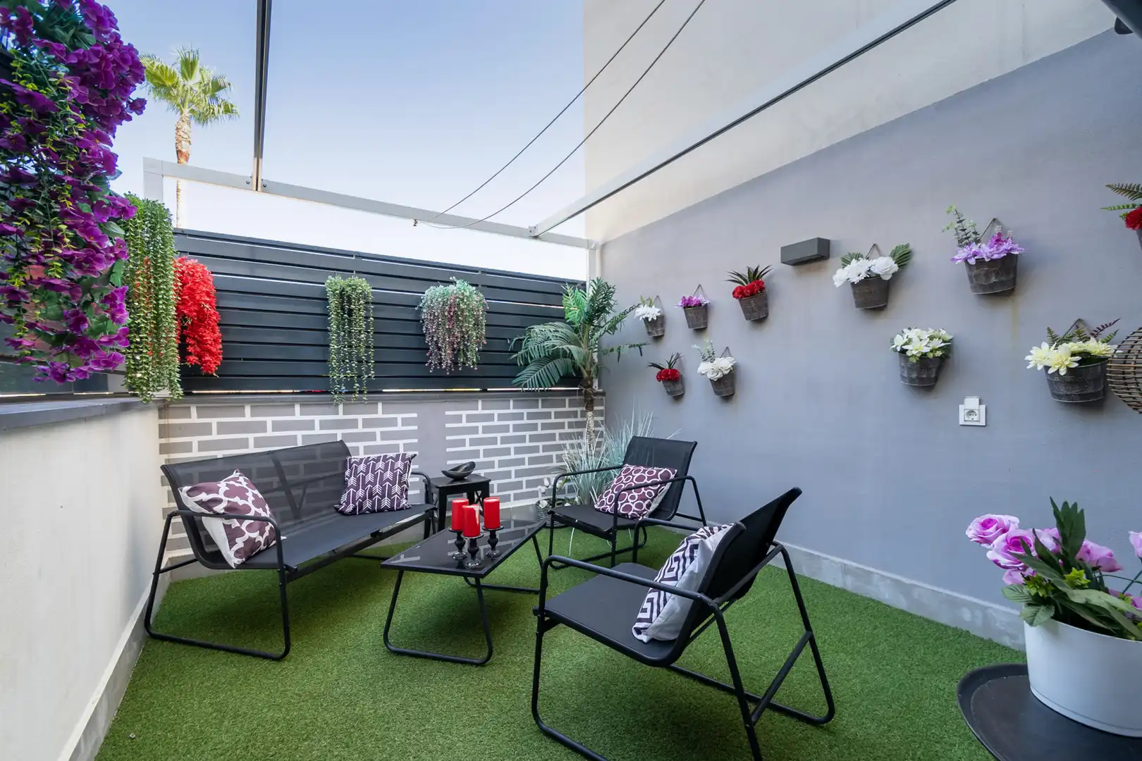 Terraza de Apartamento de alquiler en Marbella con Aire acondicionado, Terraza y Trastero