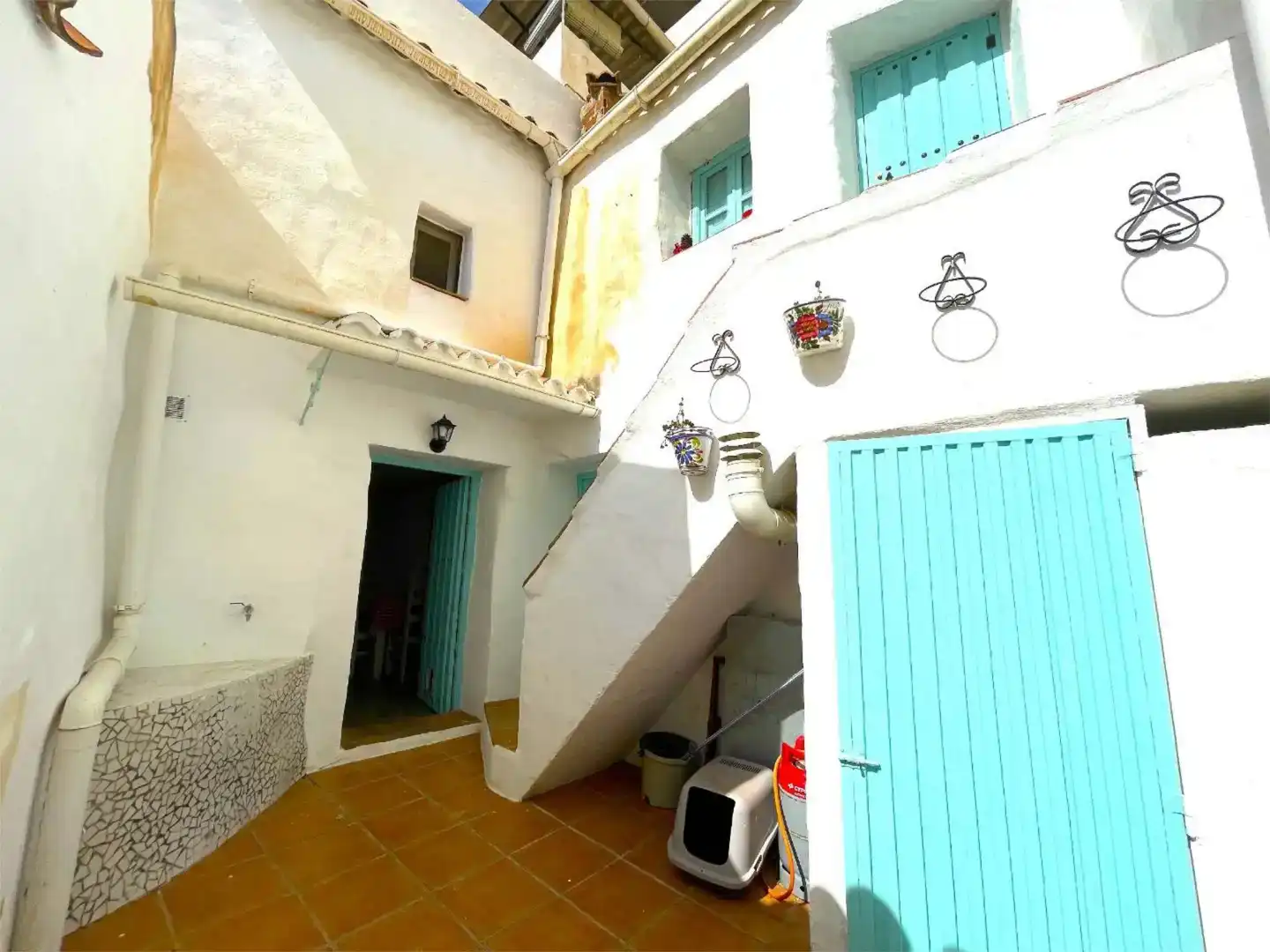 Vista exterior de Casa adosada de lloguer en Cómpeta amb Jardí privat, Parquet i Traster