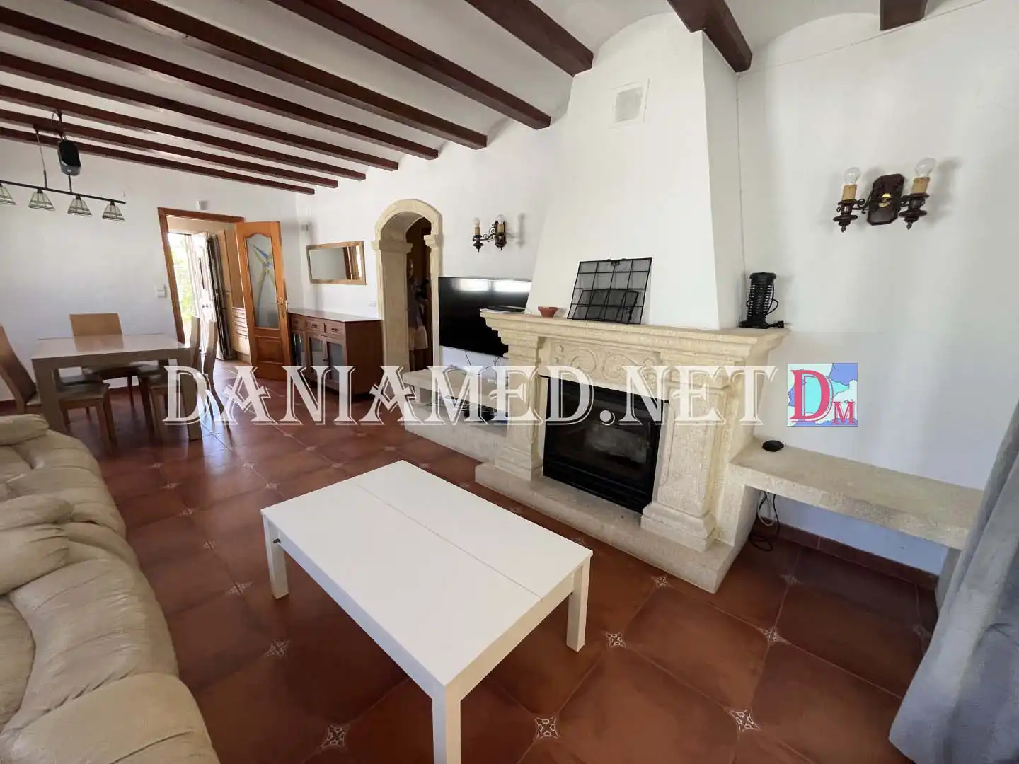 Wohnzimmer von Haus oder Chalet zum Verkauf in Dénia mit Klimaanlage, Heizung und Privatgarten