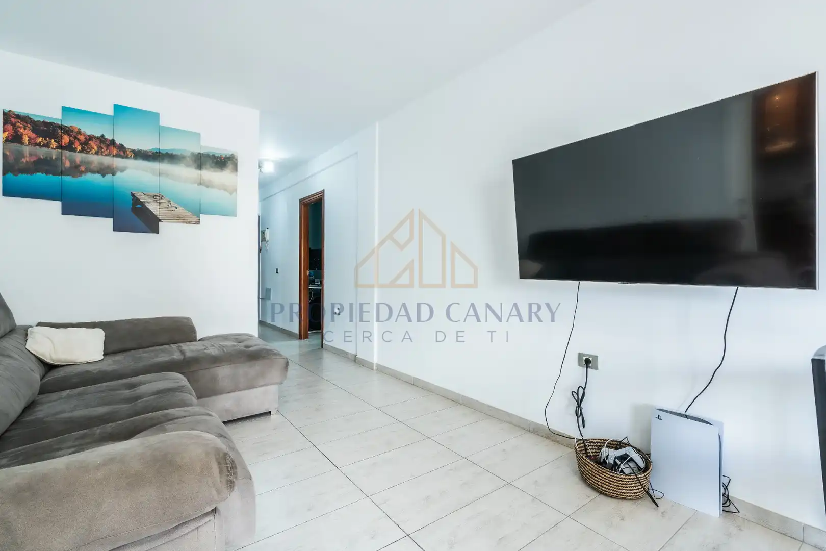 Living room of Flat for sale in Arona  with Air Conditioner, Terrace and Furnished