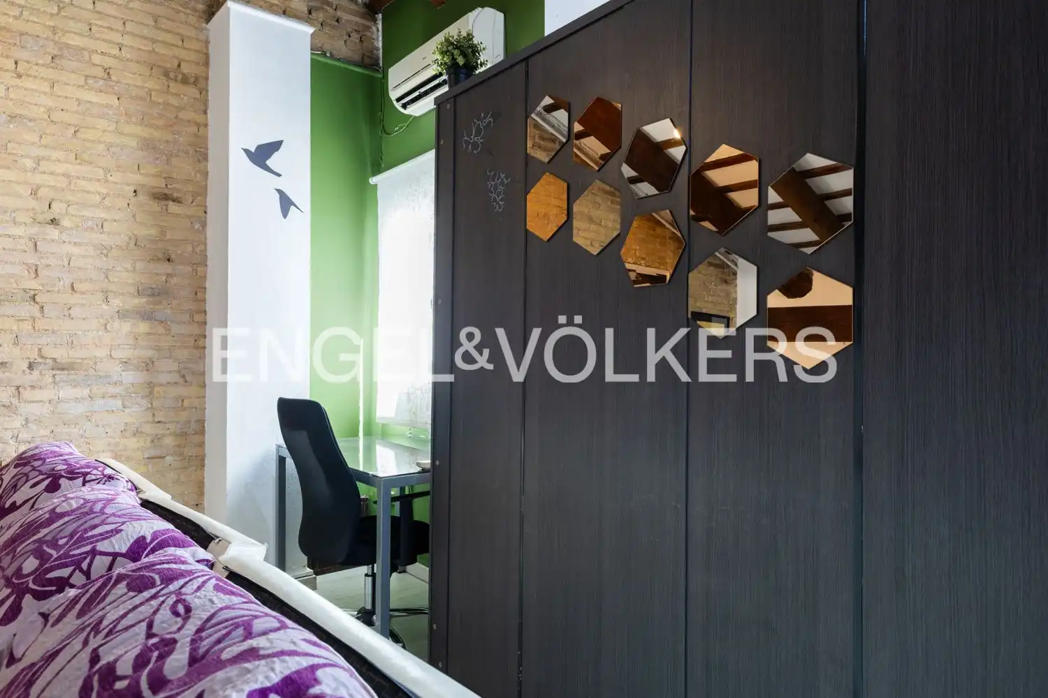 Wohnung zur Miete in Valencia mit Klimaanlage, Heizung und Abstellraum