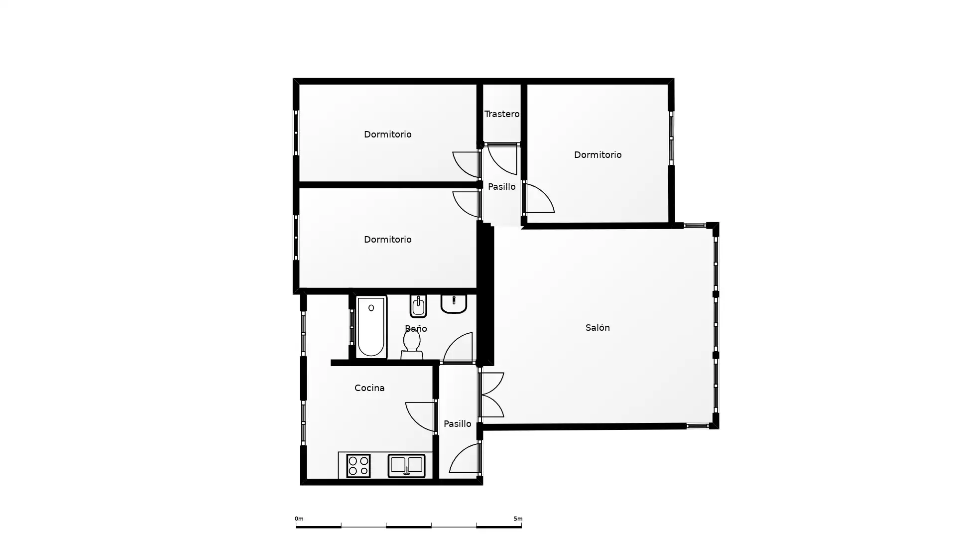 Wohnung zum Verkauf in Almería mit Klimaanlage und Ofen