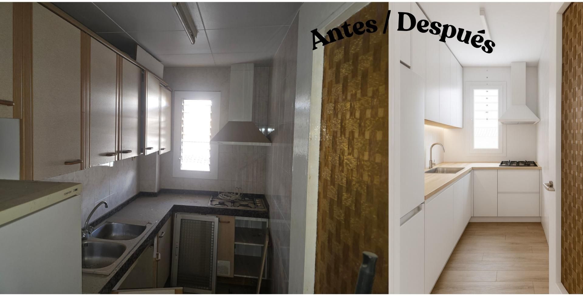 Cocina de Piso en venta en Sabadell con Trastero y Balcón