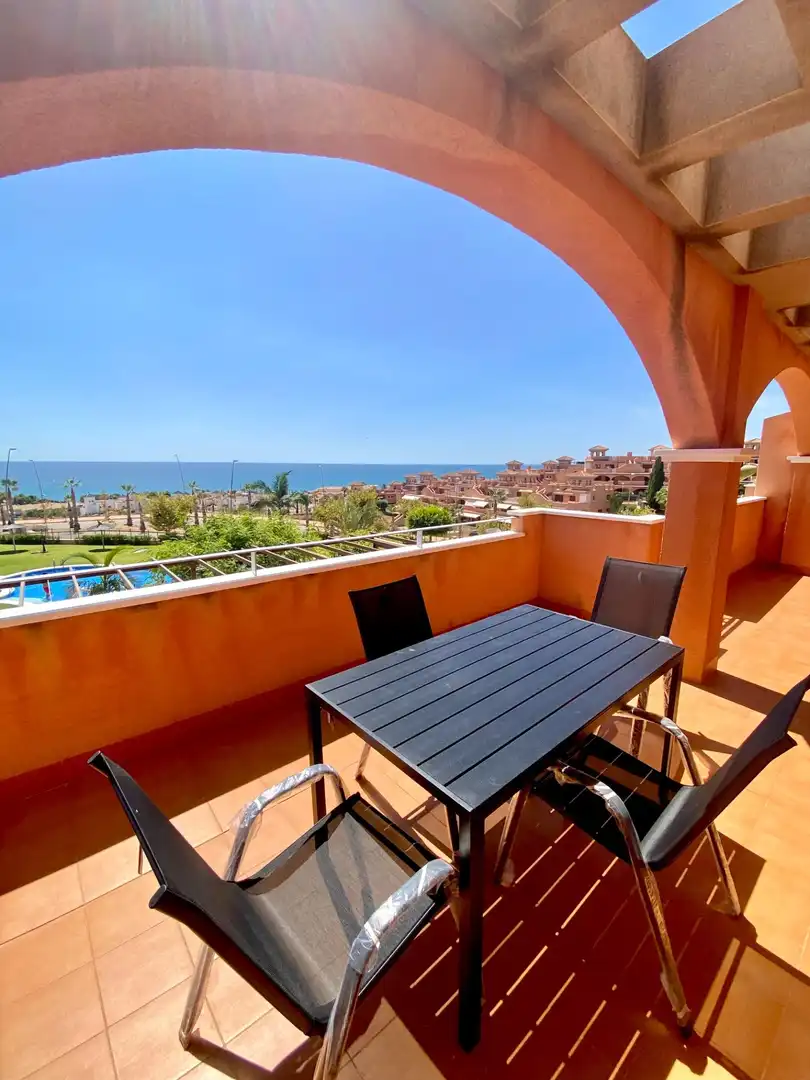 Terraza de Apartamento en venta en Cartagena con Terraza, Amueblado y Piscina comunitaria