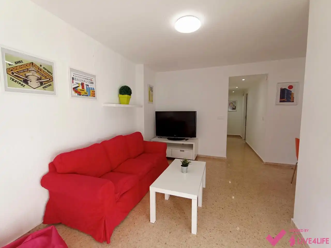 Sala de estar de Piso de alquiler en Burjassot con Aire acondicionado, Terraza y Amueblado
