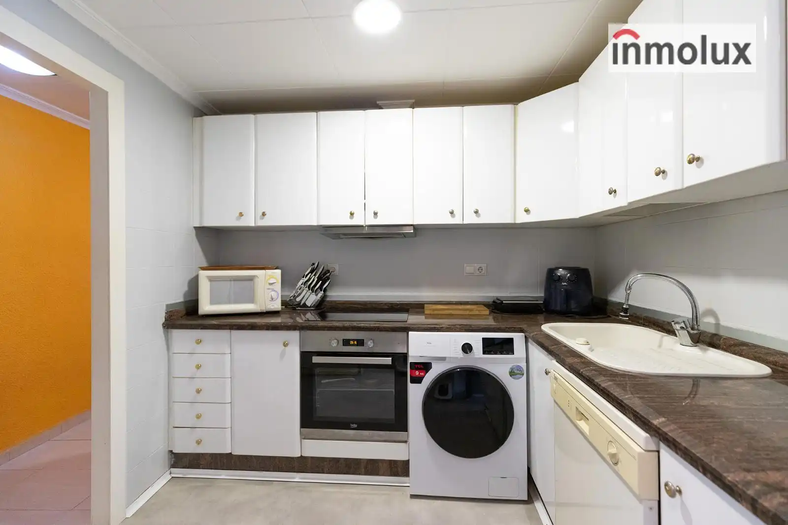 Cocina de Piso en venta en Alicante / Alacant con Calefacción, Terraza y Alarma