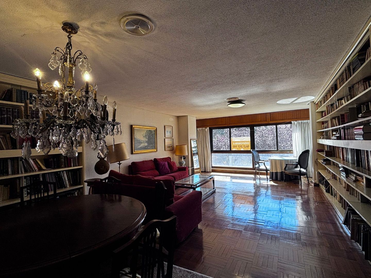 Living room of Flat for sale in Burgos Capital  with Heating, Parquet flooring and Terrace