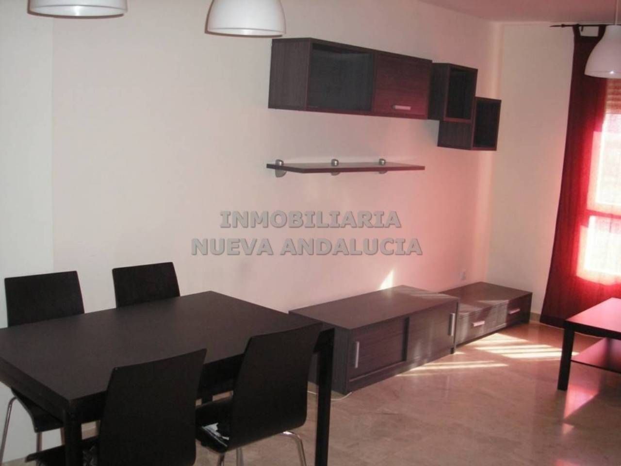 Sala d'estar de Pis de lloguer en  Almería Capital amb Aire condicionat, Terrassa i Moblat