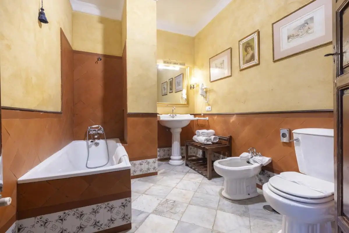 Baño de Casa o chalet en venta en Cazalla de la Sierra con Aire acondicionado, Calefacción y Jardín privado