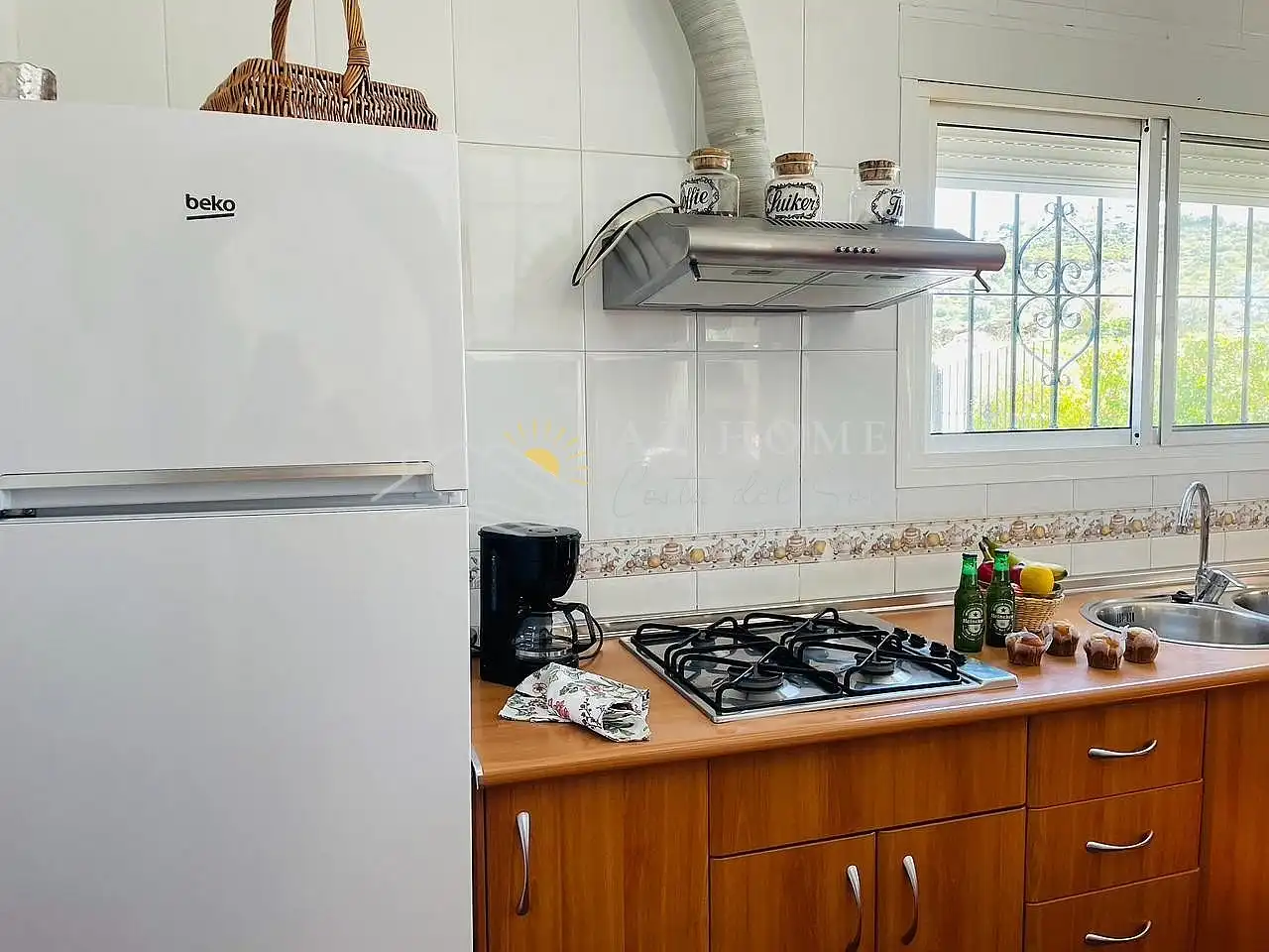 Cocina de Casa o chalet de alquiler en Torrox con Terraza, Piscina y Horno