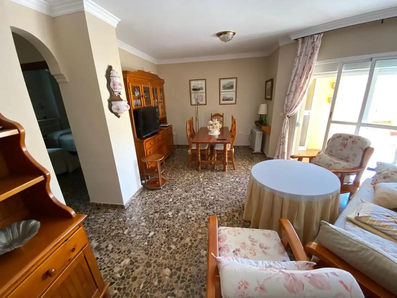 Comedor de Piso de alquiler en Vélez-Málaga con Terraza y Amueblado