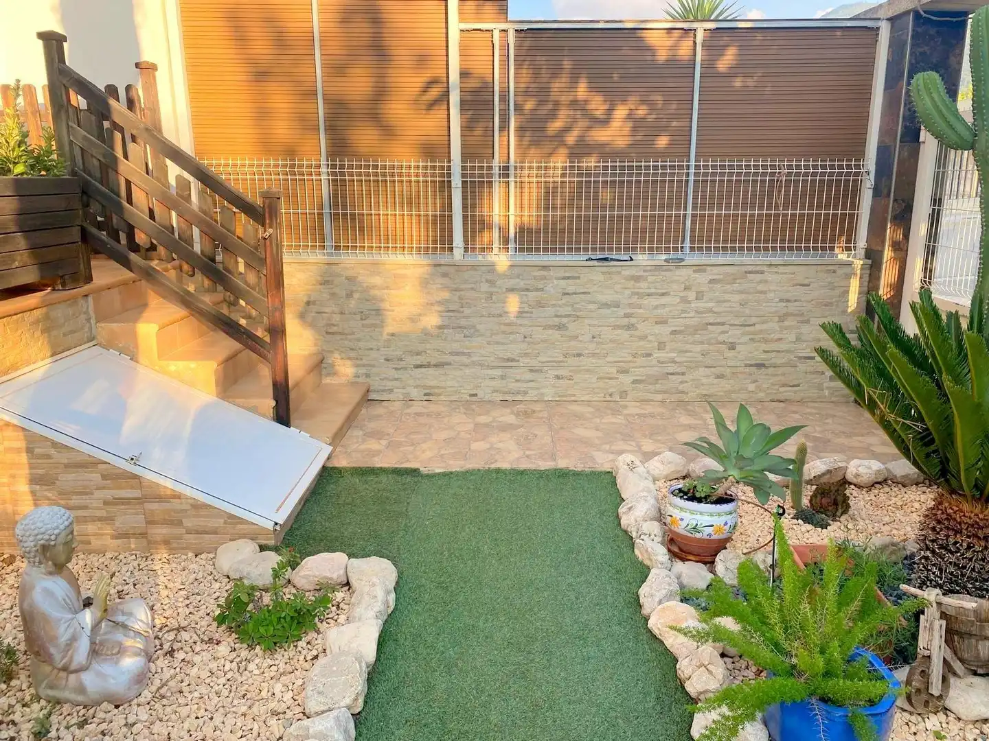 Terraza de Casa adosada en venta en Vallada con Aire acondicionado, Jardín privado y Terraza