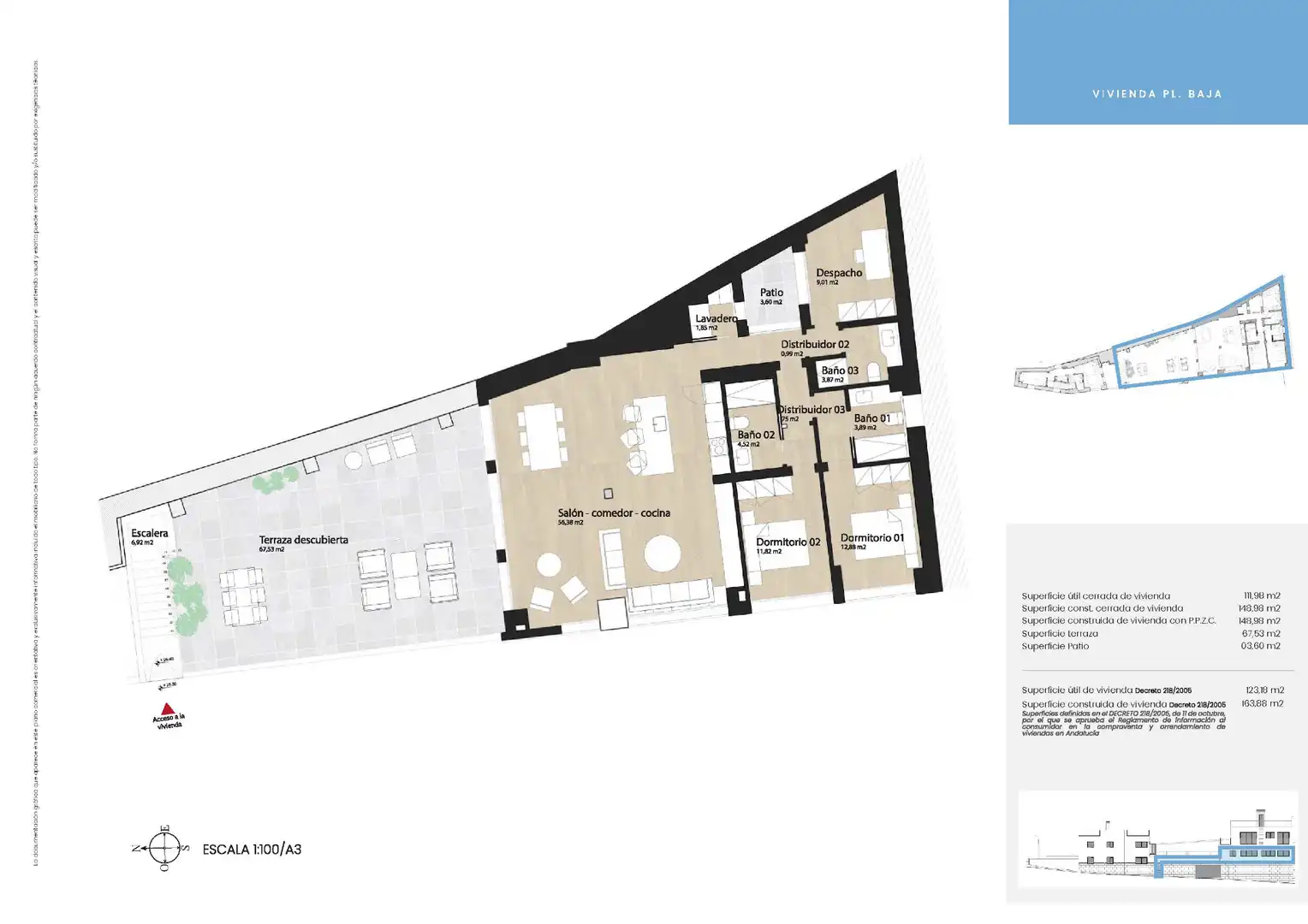 Wohnung zum Verkauf in Calle Monte de Sancha, 23, La Malagueta - Monte Sancha