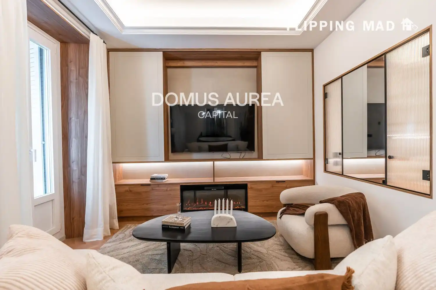 Wohnzimmer von Wohnung zum Verkauf in Madrid mit Klimaanlage, Heizung und Parkett