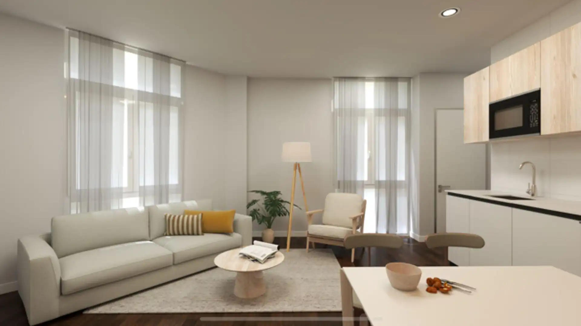Living room of Planta baja for sale in  Madrid Capital  with Heating