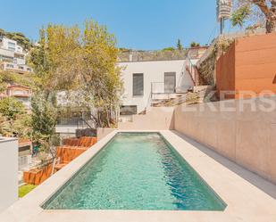 Vista exterior de Casa o xalet de lloguer en  Barcelona Capital amb Aire condicionat, Calefacció i Piscina