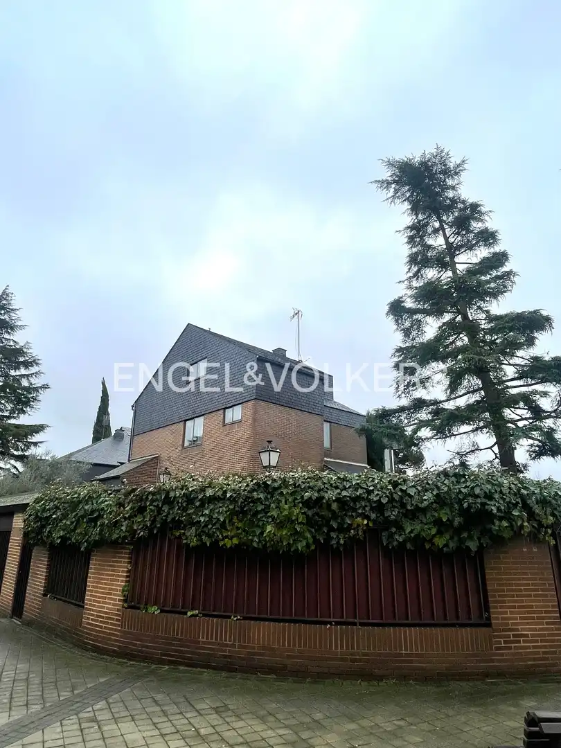 Vista exterior de Casa o chalet en venta en Pozuelo de Alarcón con Calefacción, Jardín privado y Terraza