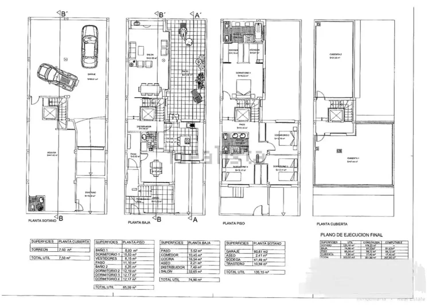 Detached homes for sale in Cartagena  with Air Conditioner, Heating and Terrace