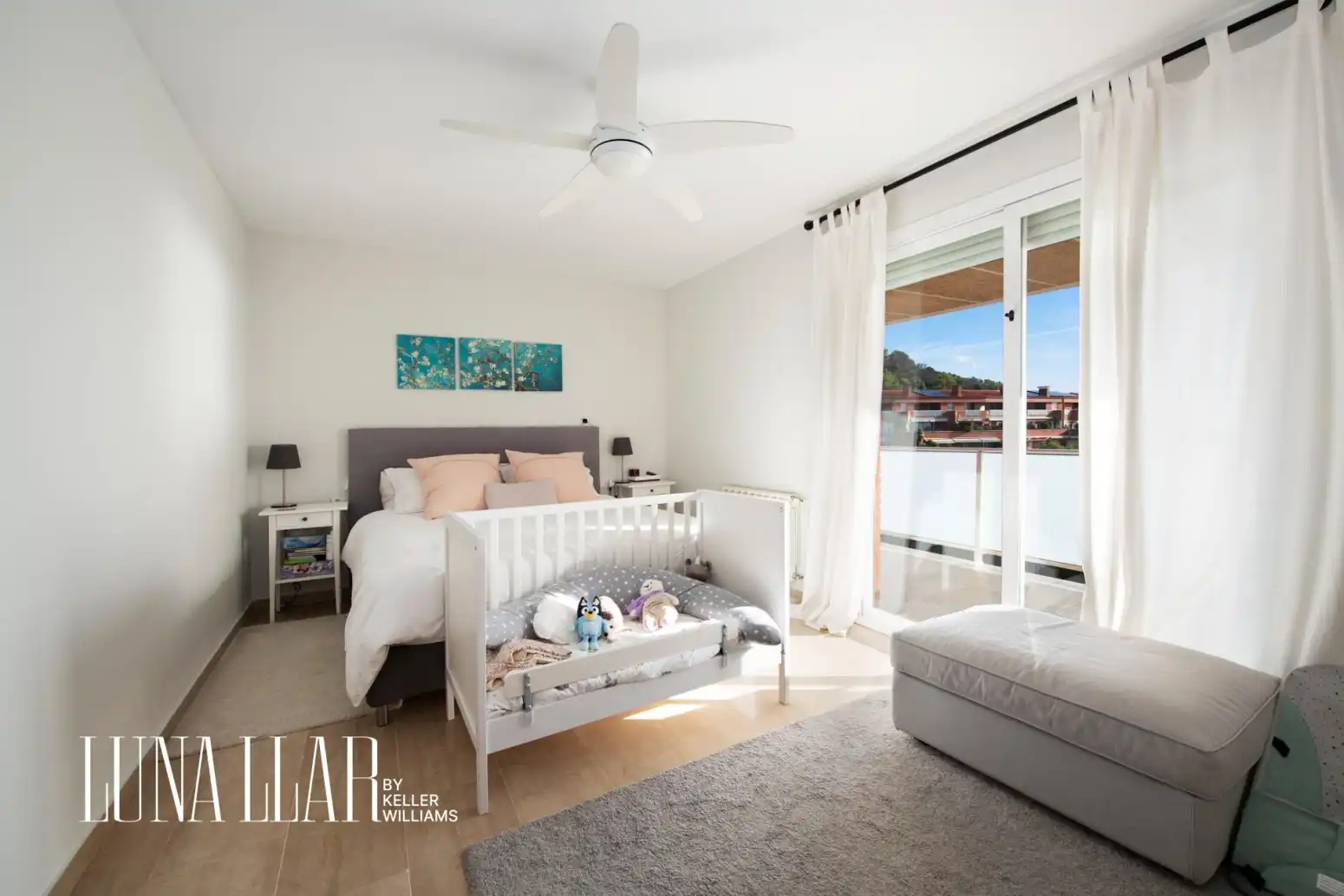 Bedroom of Attic for sale in Sitges  with Air Conditioner and Terrace