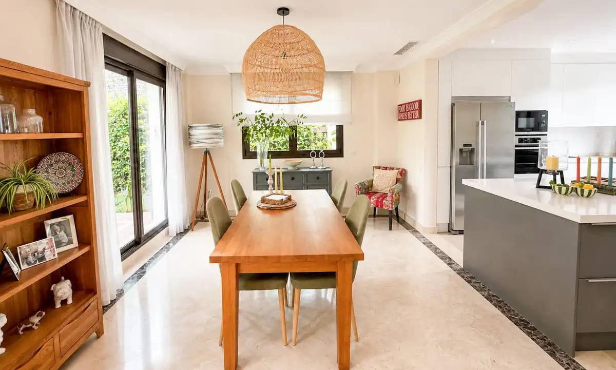 Comedor de Casa o chalet en venta en Estepona con Aire acondicionado, Jardín privado y Terraza