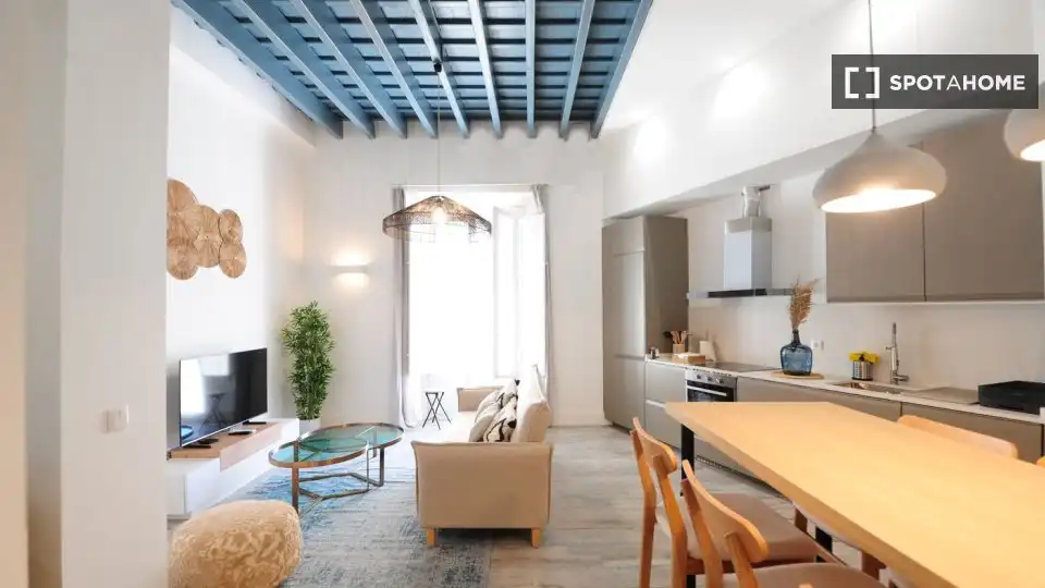 Living room of Flat for share in Cádiz  with Air Conditioner, Heating and Furnished