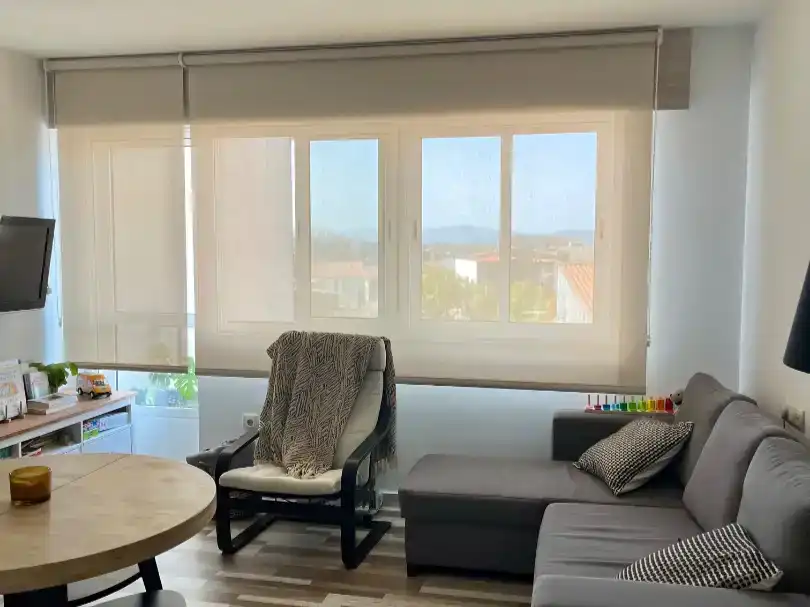 Wohnzimmer von Wohnungen zur Miete in Arzúa mit Parkett, Möbliert und Balkon