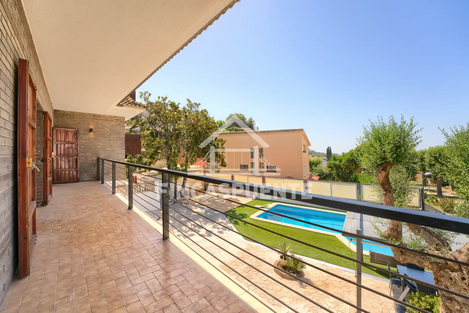 Terraza de Casa o chalet en venta en Tiana con Jardín privado, Terraza y Piscina