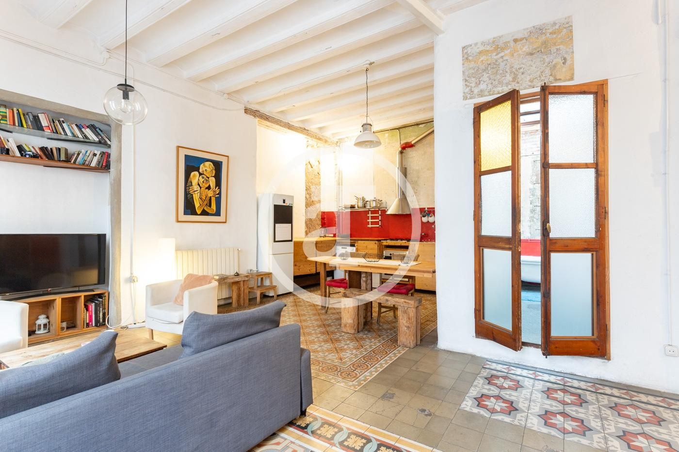 Exterior view of Flat to rent in  Barcelona Capital  with Heating, Furnished and Oven