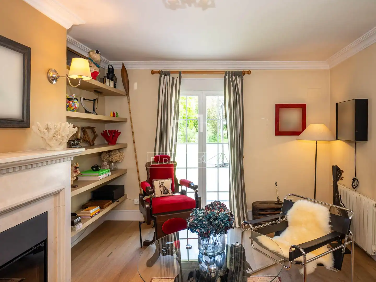 Sala d'estar de Casa o xalet en venda en Algete amb Aire condicionat, Jardí privat i Terrassa