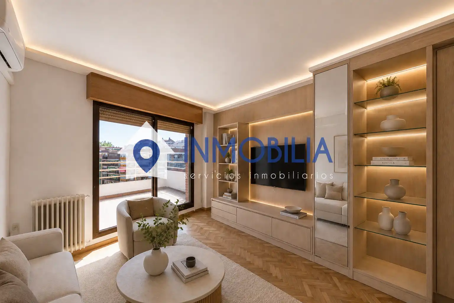 Living room of Attic for sale in Madrid  with Air Conditioner, Heating and Terrace