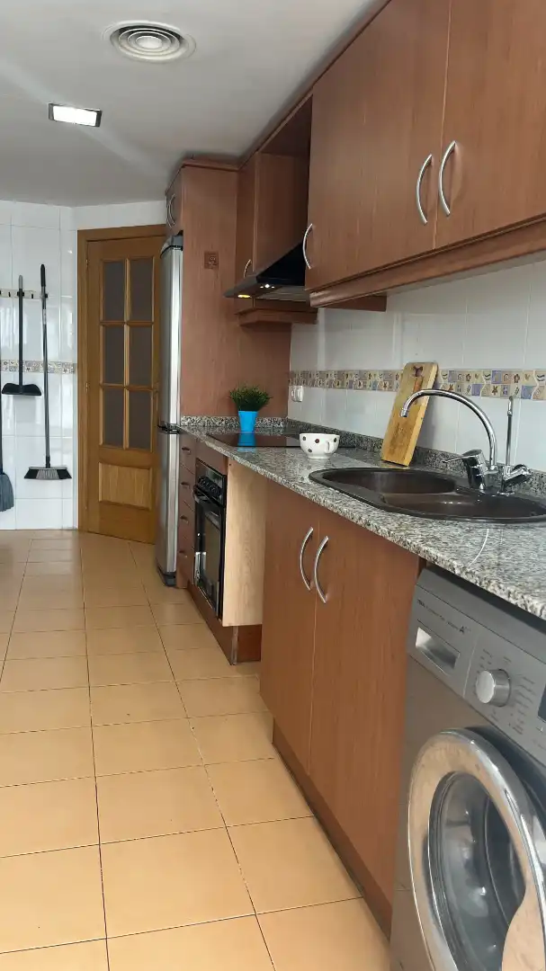 Kitchen of Flat for sale in Benetússer  with Air Conditioner, Heating and Oven