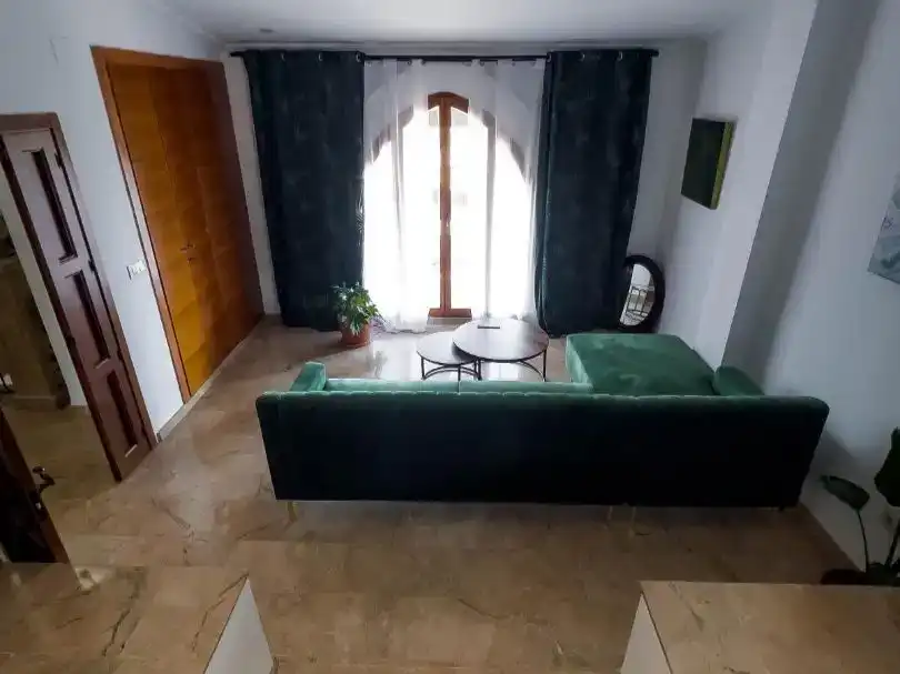 Sala d'estar de Finca rústica de lloguer en Manises amb Aire condicionat, Jardí privat i Traster