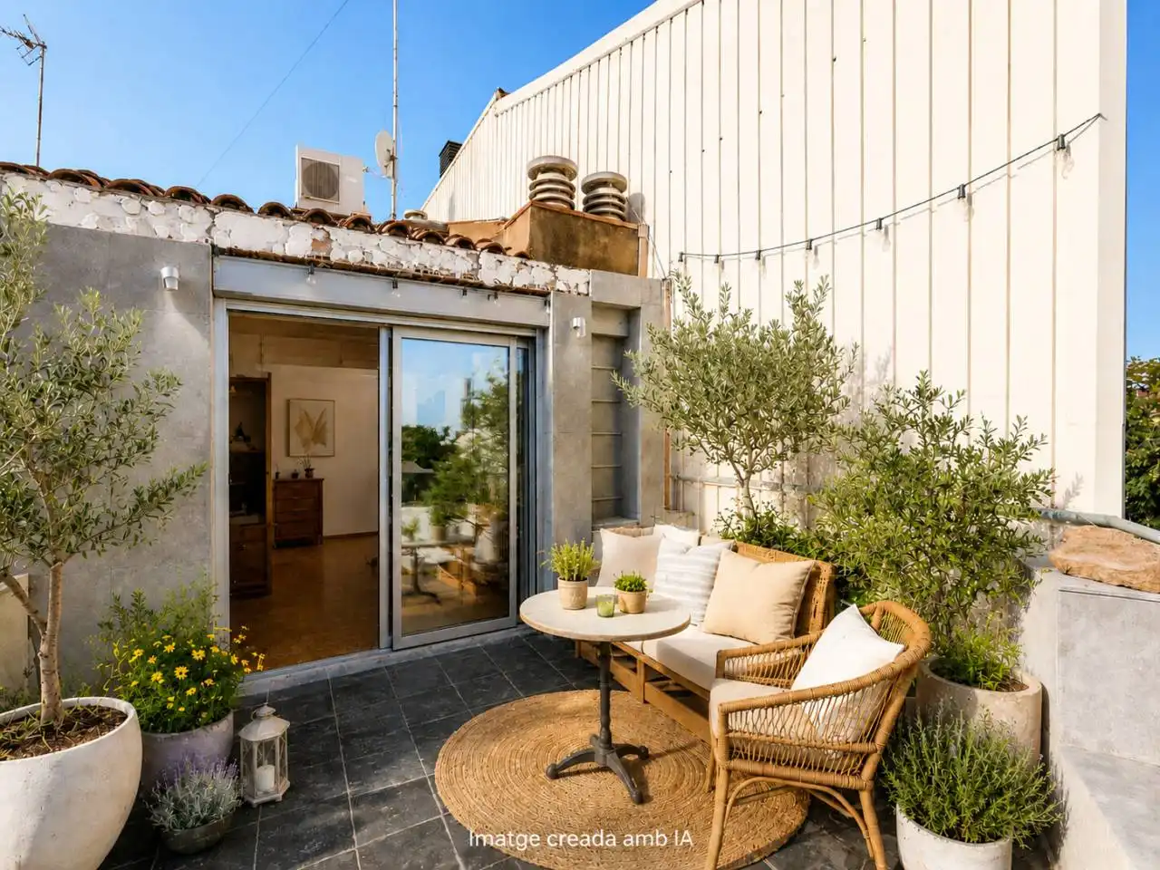 Terraza de Casa o chalet en venta en Sabadell con Aire acondicionado, Calefacción y Parquet