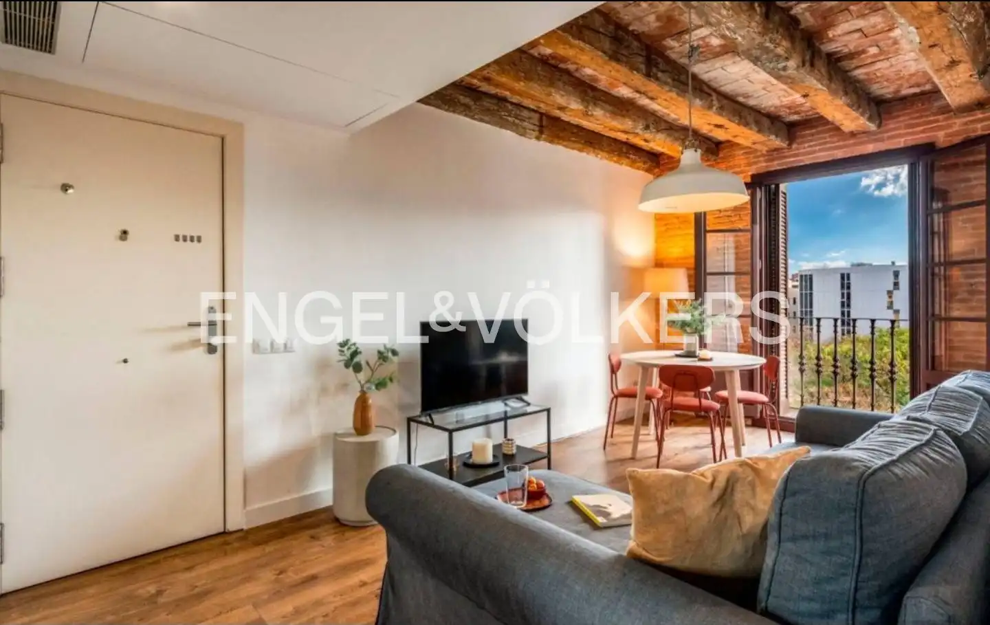 Living room of Flat for sale in Barcelona  with Air Conditioner, Heating and Balcony