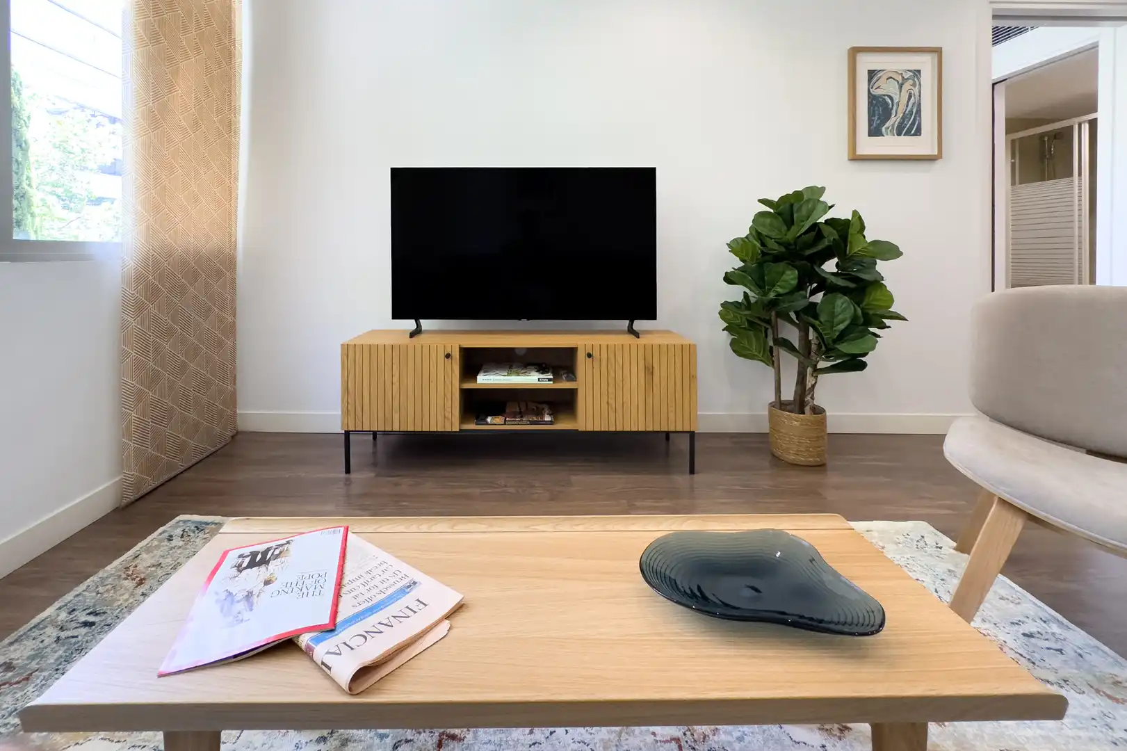Living room of Apartments for rent in Madrid  with Air Conditioner, Heating and Furnished