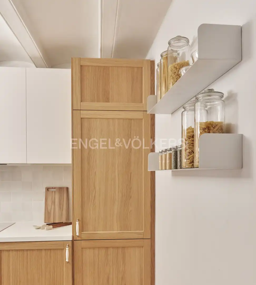 Cocina de Piso de alquiler en Barcelona con Aire acondicionado, Calefacción y Balcón