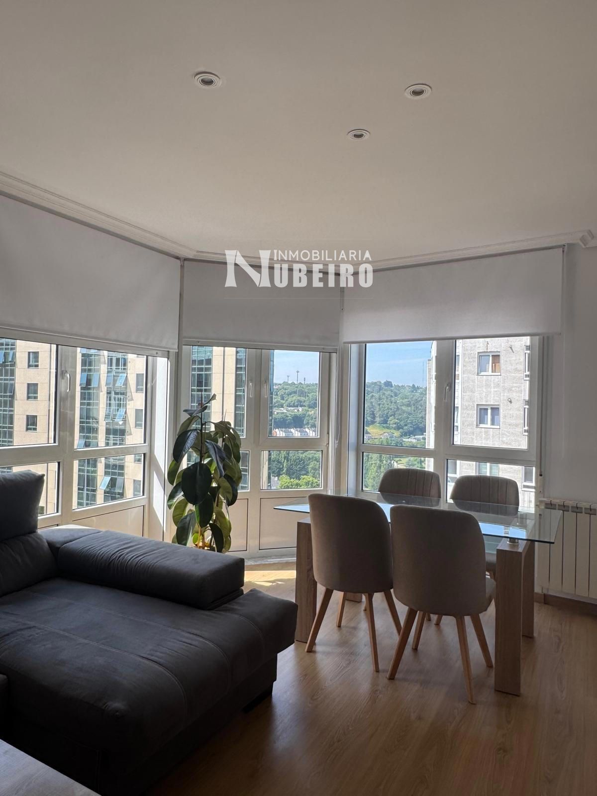 Vista exterior de Piso de alquiler en Lugo Capital con Calefacción y Amueblado