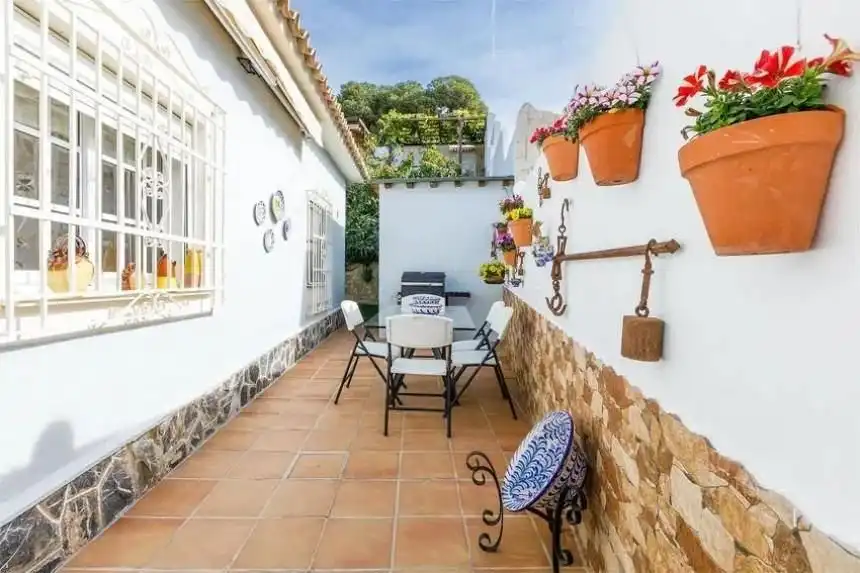 Terraza de Casa o chalet de alquiler en Vélez-Málaga con Aire acondicionado, Calefacción y Jardín privado