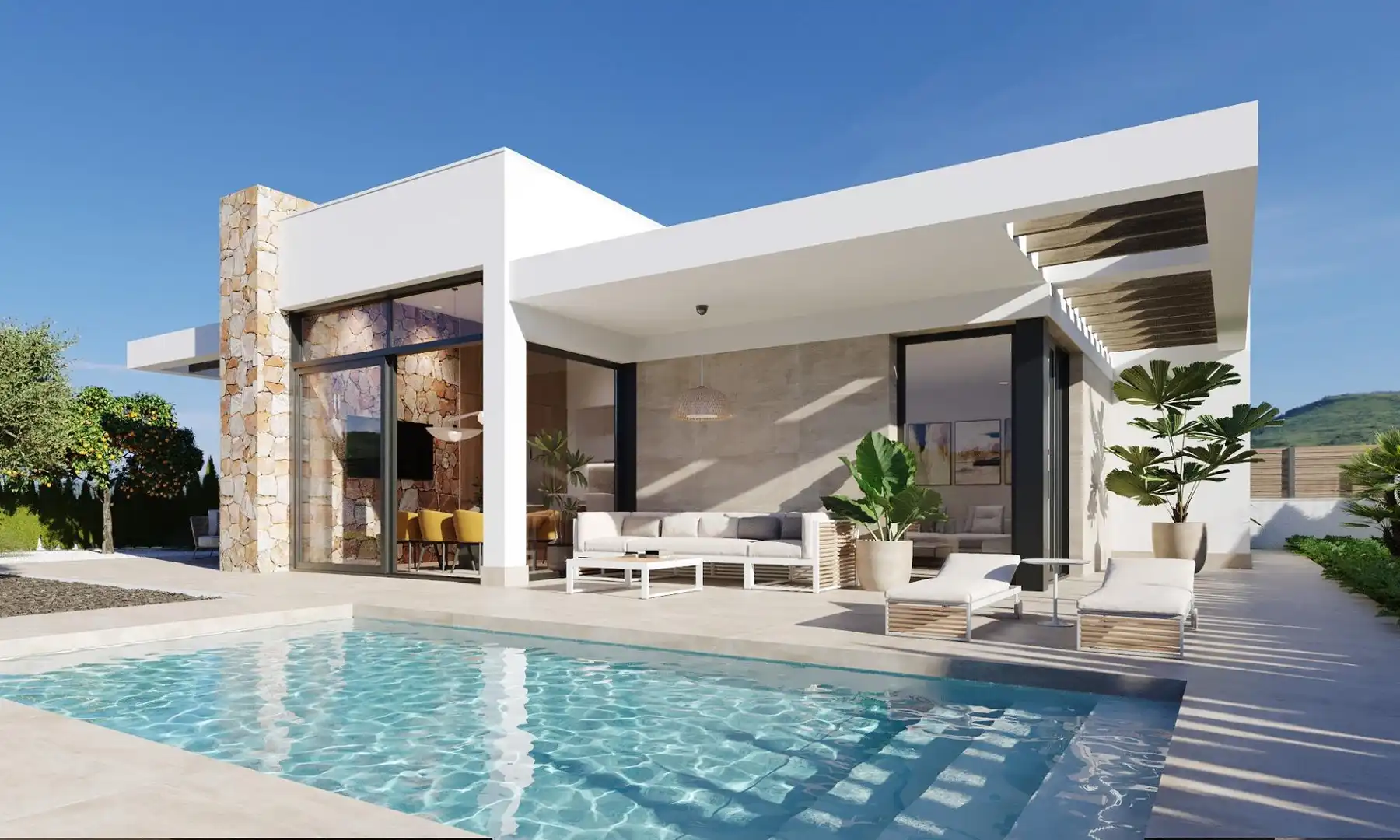 Swimming pool of Houses for sale in Fuente Álamo de Murcia  with Heating, Private garden and Terrace