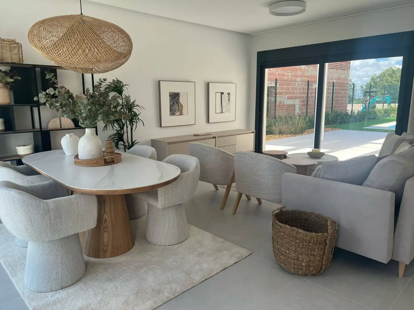 Dining room of Detached homes for sale in Pilar de la Horadada  with Air Conditioner, Private garden and Terrace