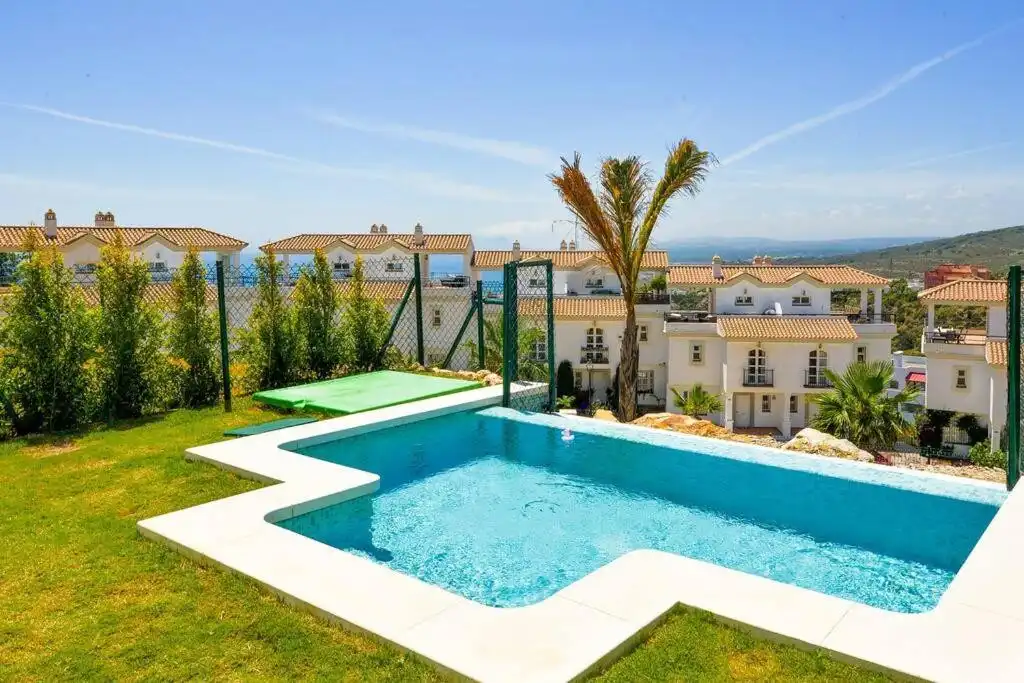 Swimming pool of Detached homes for sale in Manilva  with Air Conditioner, Private garden and Terrace