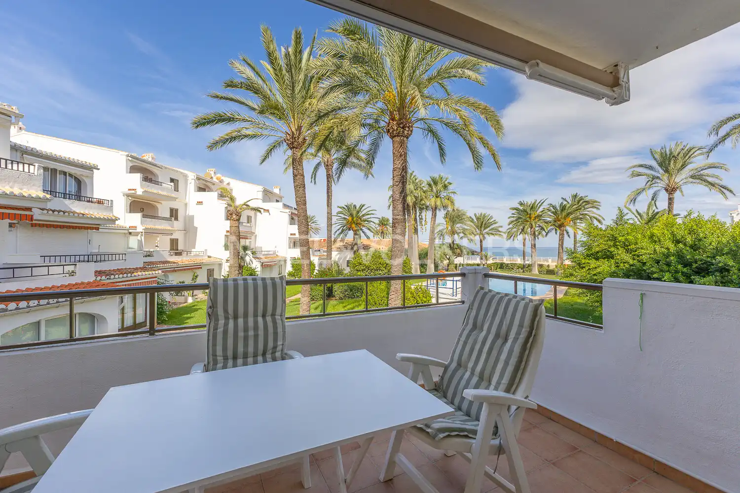 Terrace of Flat for rent in Dénia  with Air Conditioner, Heating and Terrace